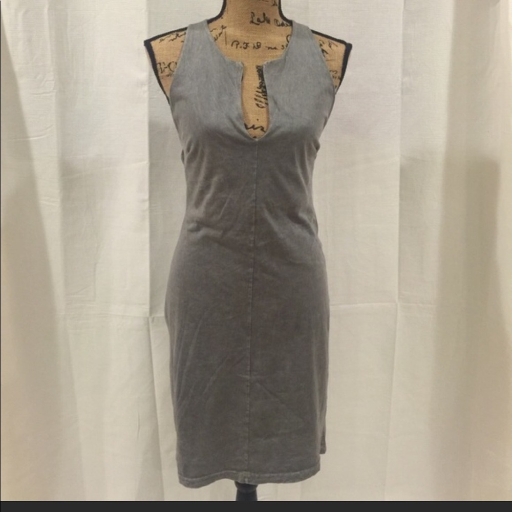 Grey wash lightweight dress